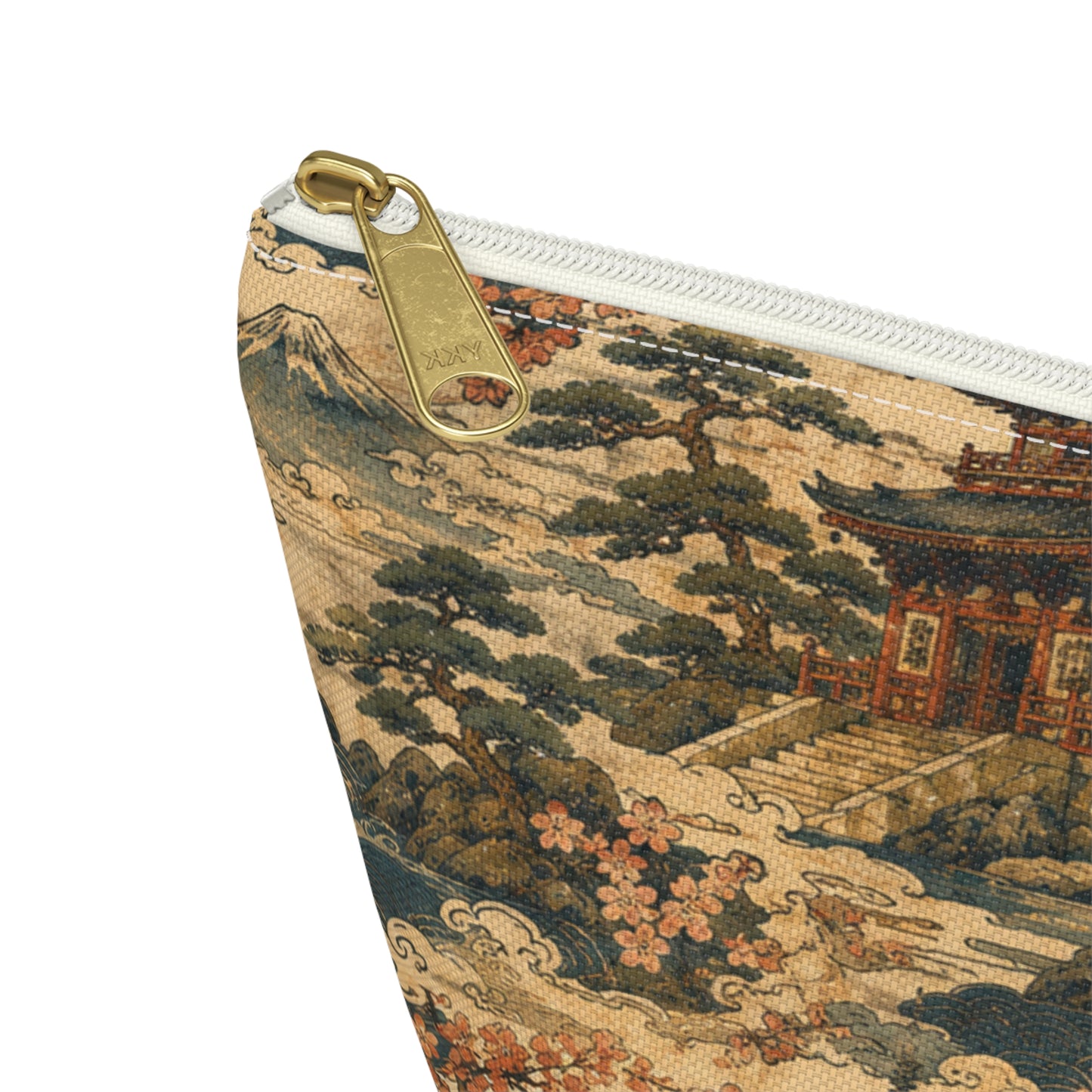 Vintage Japanese Temples Make Up Accessory Bag