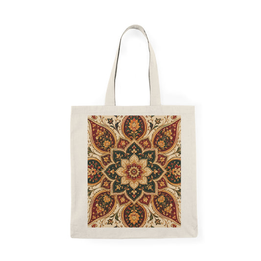 100% Cotton Indian Vintage Floral Mandala Tote Bag