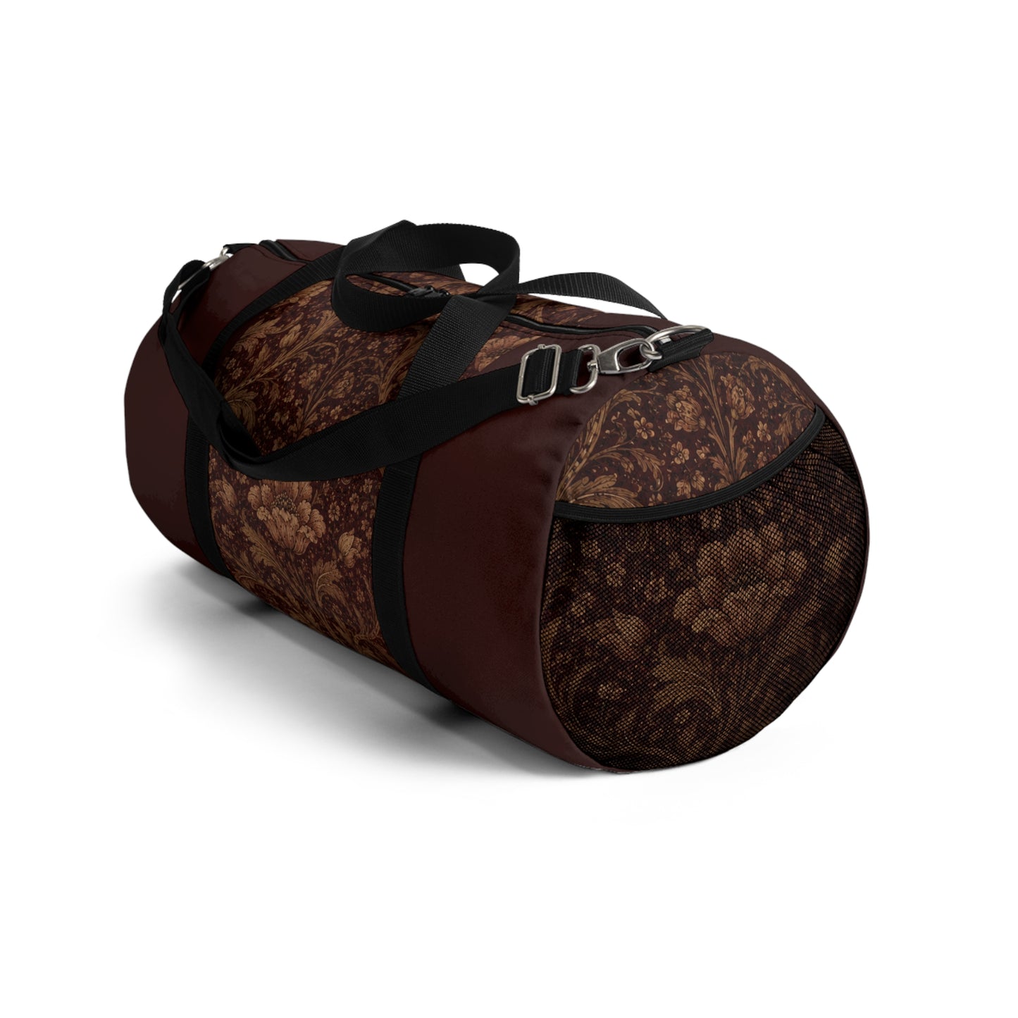 William Morris Floral Damask Rose Duffel Gym Bag