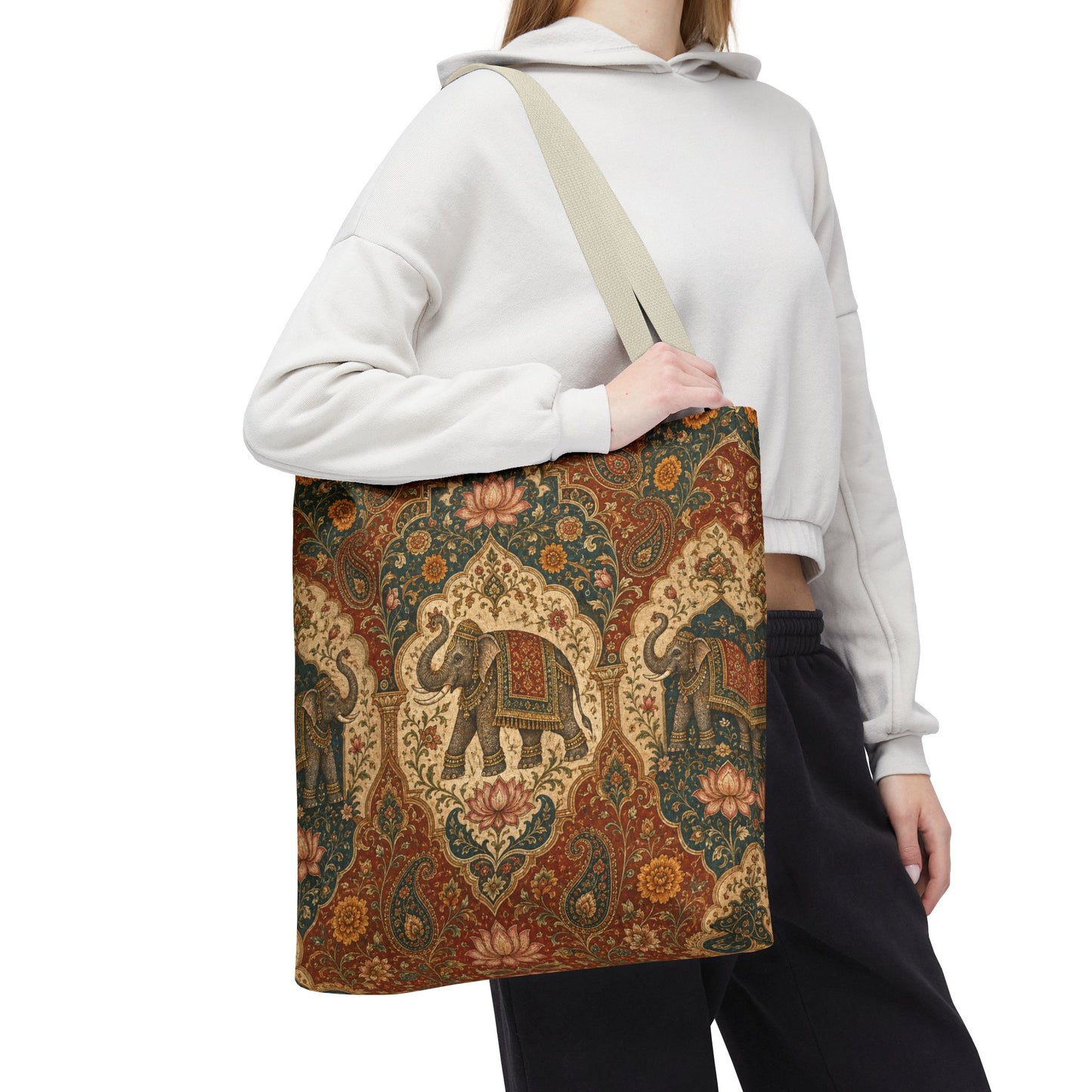 Indian Vintage Tapestry Full Art Tote Bag