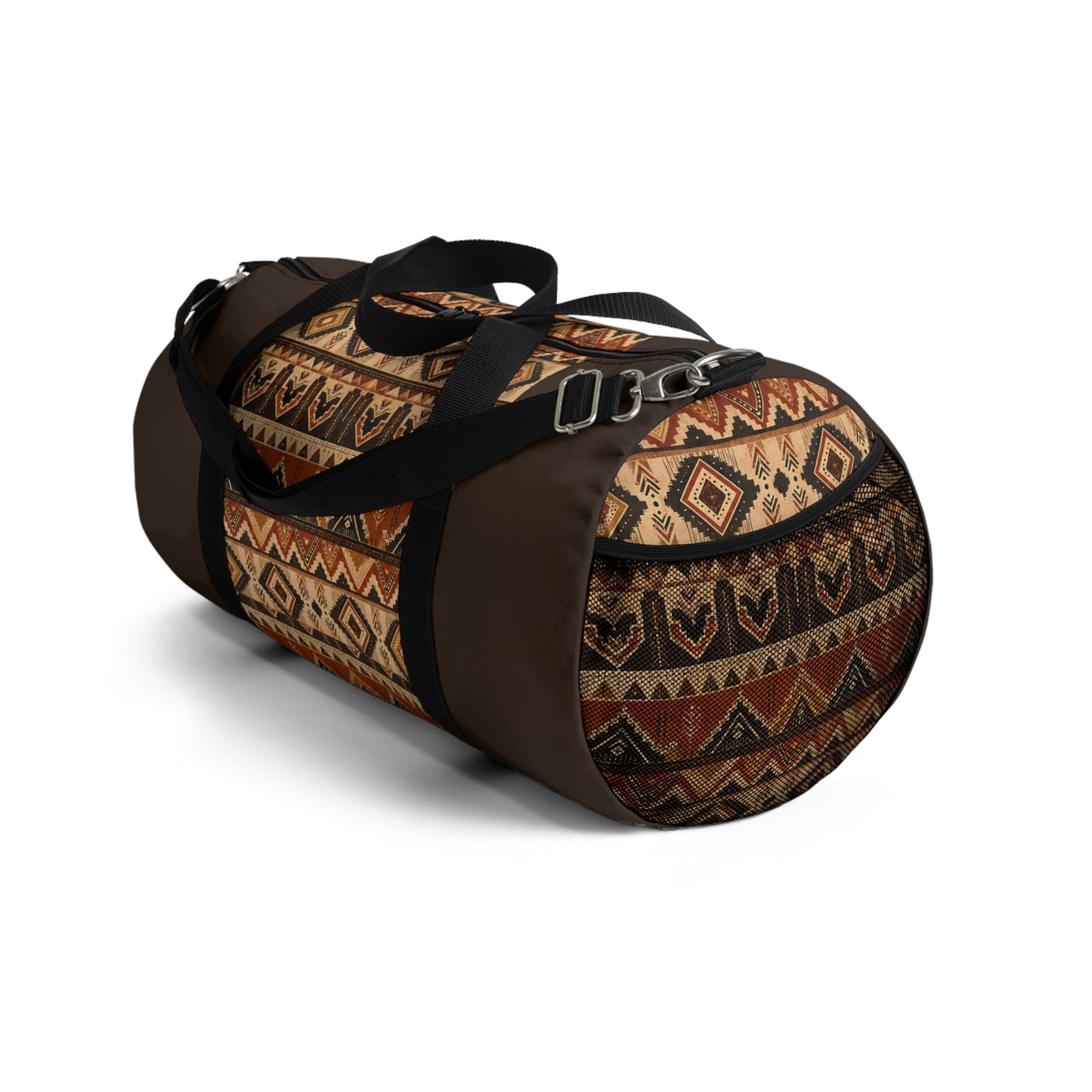 African Tribal Traditional Dark Chocolate Gym Duffel Bag