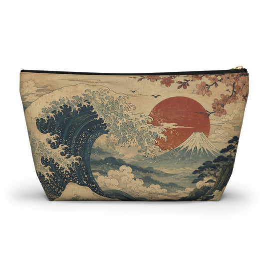 Vintage Japanese Wave Make Up Accessory Bag