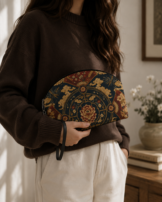East Asian Mandala Makeup Bag