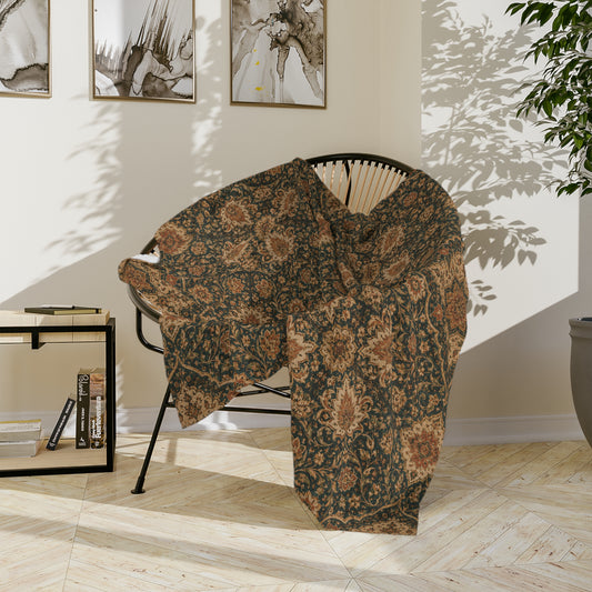 Ornate Moroccan Plush Microfiber Blanket