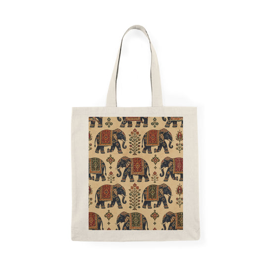 100% Cotton Indian Vintage Traditional Elephant Tapestry Tote Bag