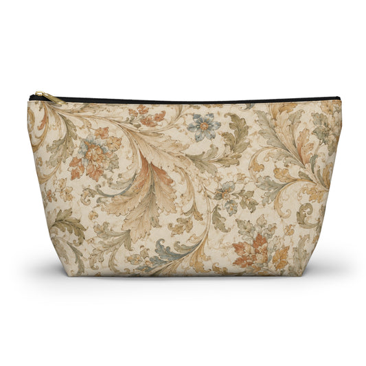 William Morris Vintage Floral Scroll Makeup Accessory Cosmetic Pouch
