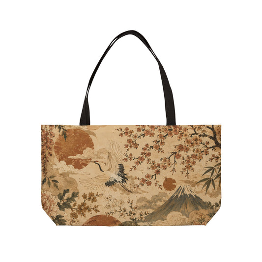 Vintage Japanese Landscape Painting Weekender Tote Bag