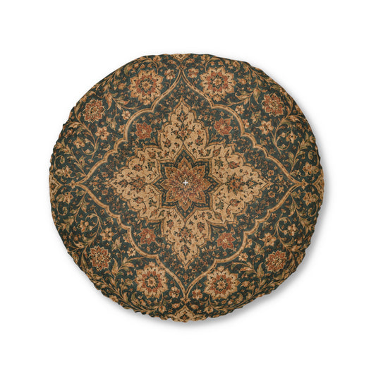Moroccan Traditional Round Tufted Floor Pillow