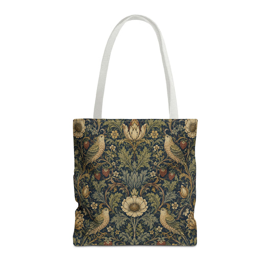 William Morris Vintage Bird Full Art Tote Bag