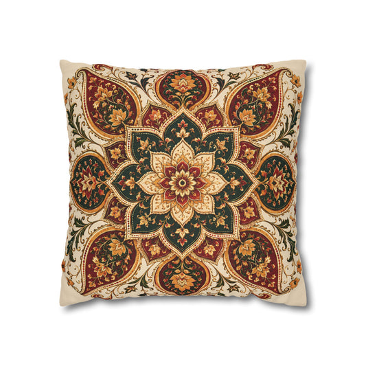 Indian Vintage Floral Mandala Bohemian Pillow Case cover