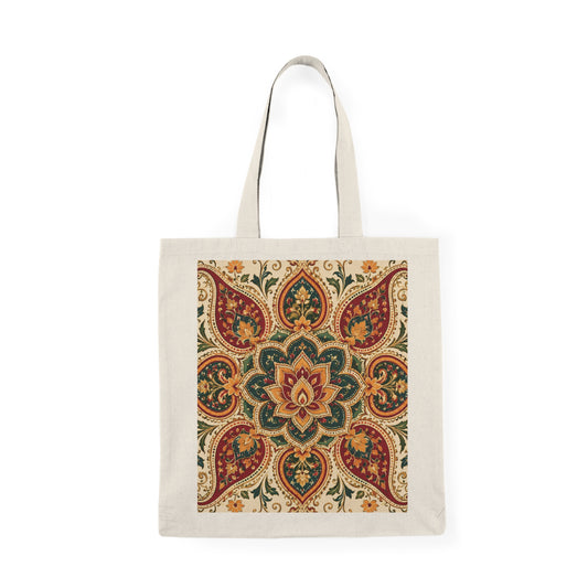 100% Cotton Indian Vintage Floral Mandala Tote Bag