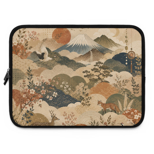 Vintage Japanese Painting Laptop Sleeve Case