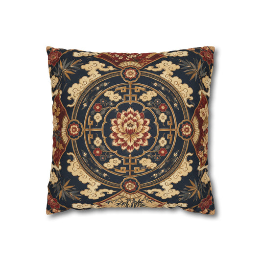 East Asian Mandala Pillow Case