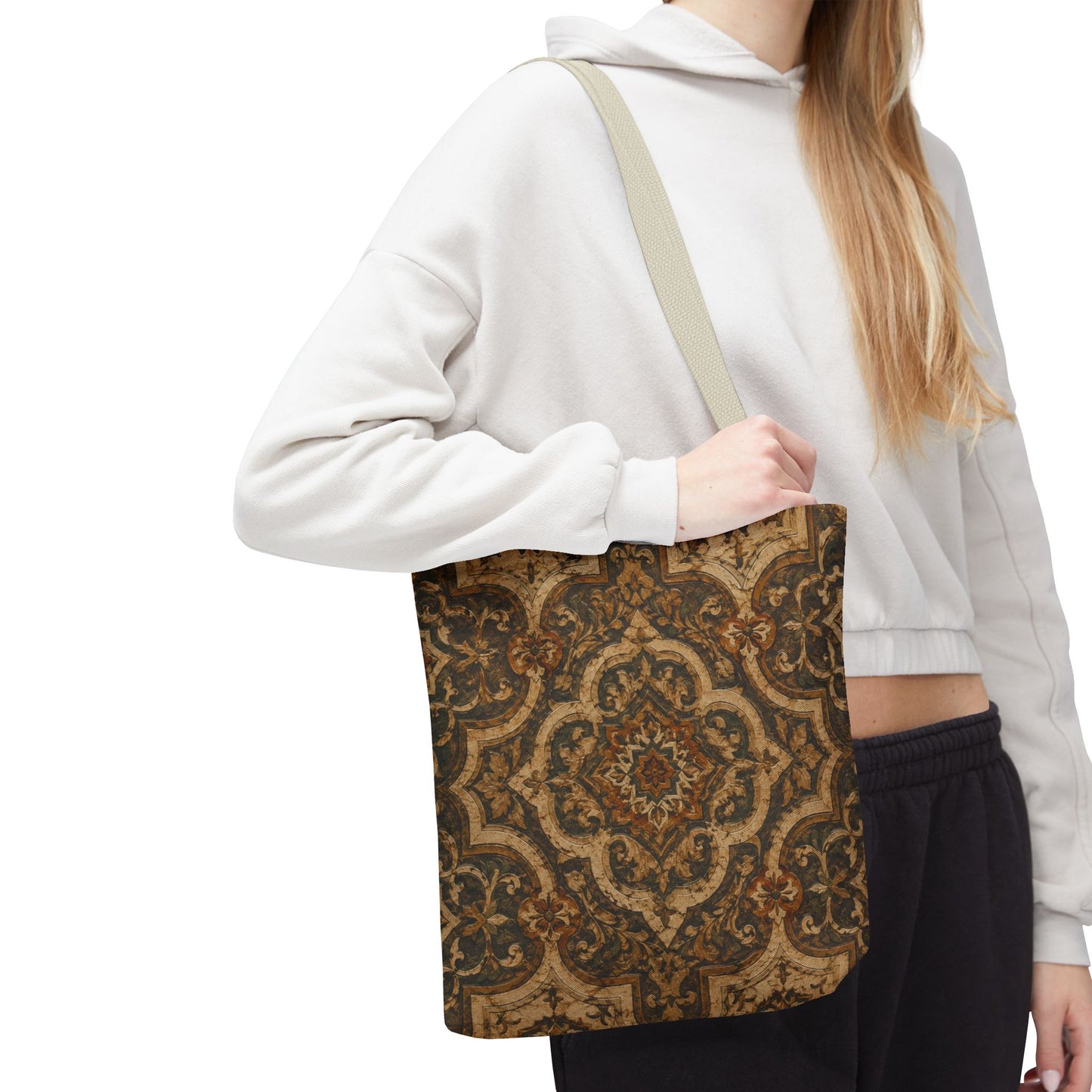 Moroccan Mandala Full Art Tote Bag