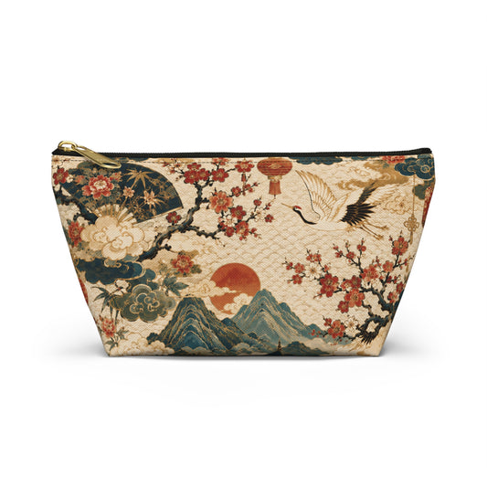 East Asian Vintage Landscape Accessory Makeup Pouch