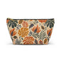 African Tribal Botanical Palm Accessory Pouch Makeup Bag