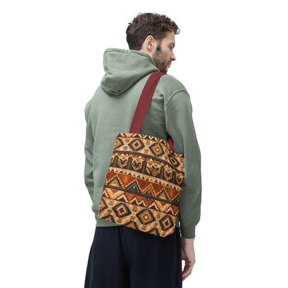 African Tribal Traditional Pattern Full Art Tote Bag