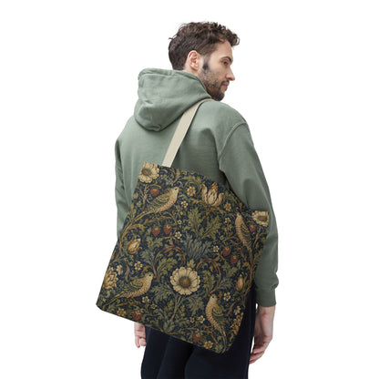 William Morris Vintage Bird Full Art Tote Bag