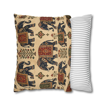 Indian Vintage Traditional Elephant Tapestry Pillow Case Cover