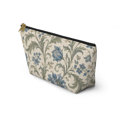 William Morris Floral Blue Makeup Accessory Pouch