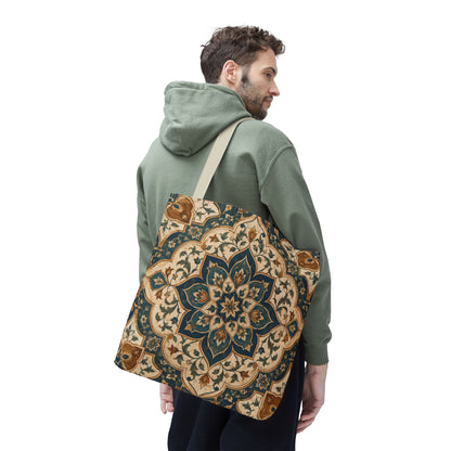 Full Art Elaborate Moroccan Canvas Tote Bag