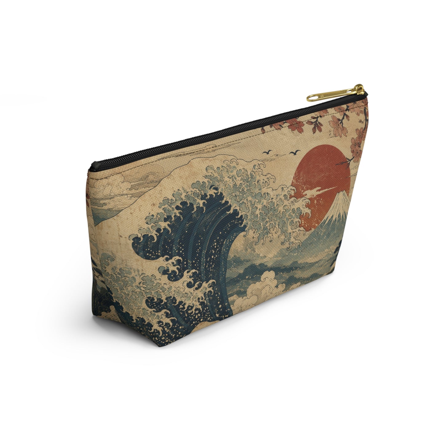 Vintage Japanese Wave Make Up Accessory Bag