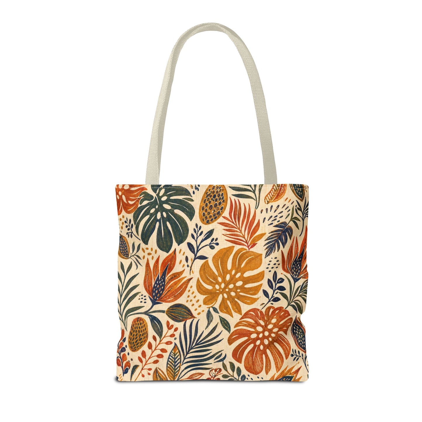 African Tribal Botanical Palm Full Art Tote Bag