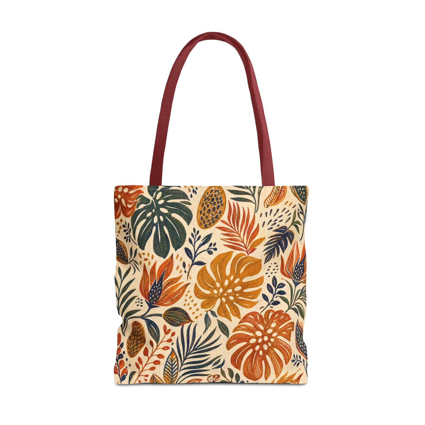 African Tribal Botanical Palm Full Art Tote Bag