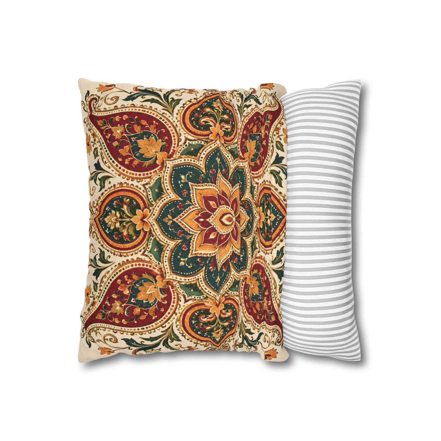 Indian Vintage Floral Mandala Pillowcase Cover