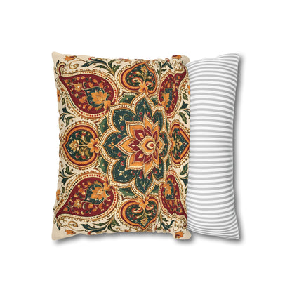 Indian Vintage Floral Mandala Pillowcase Cover