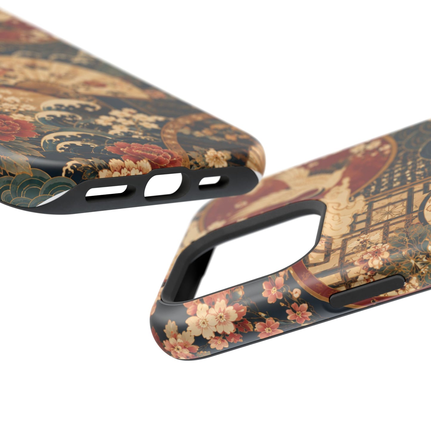 East Asian Floral iPhone Case | Magnetic Impact-Resistant Cases