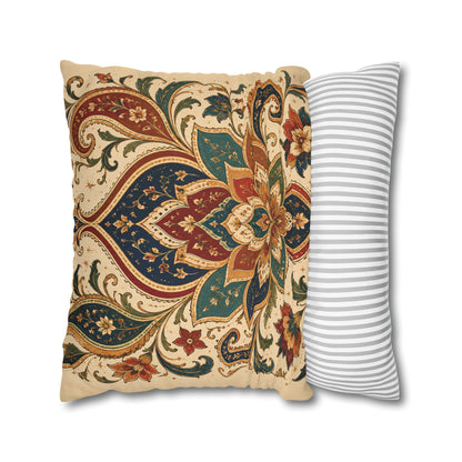 Indian Vintage Paisley Floral Throw Pillow Case Cover