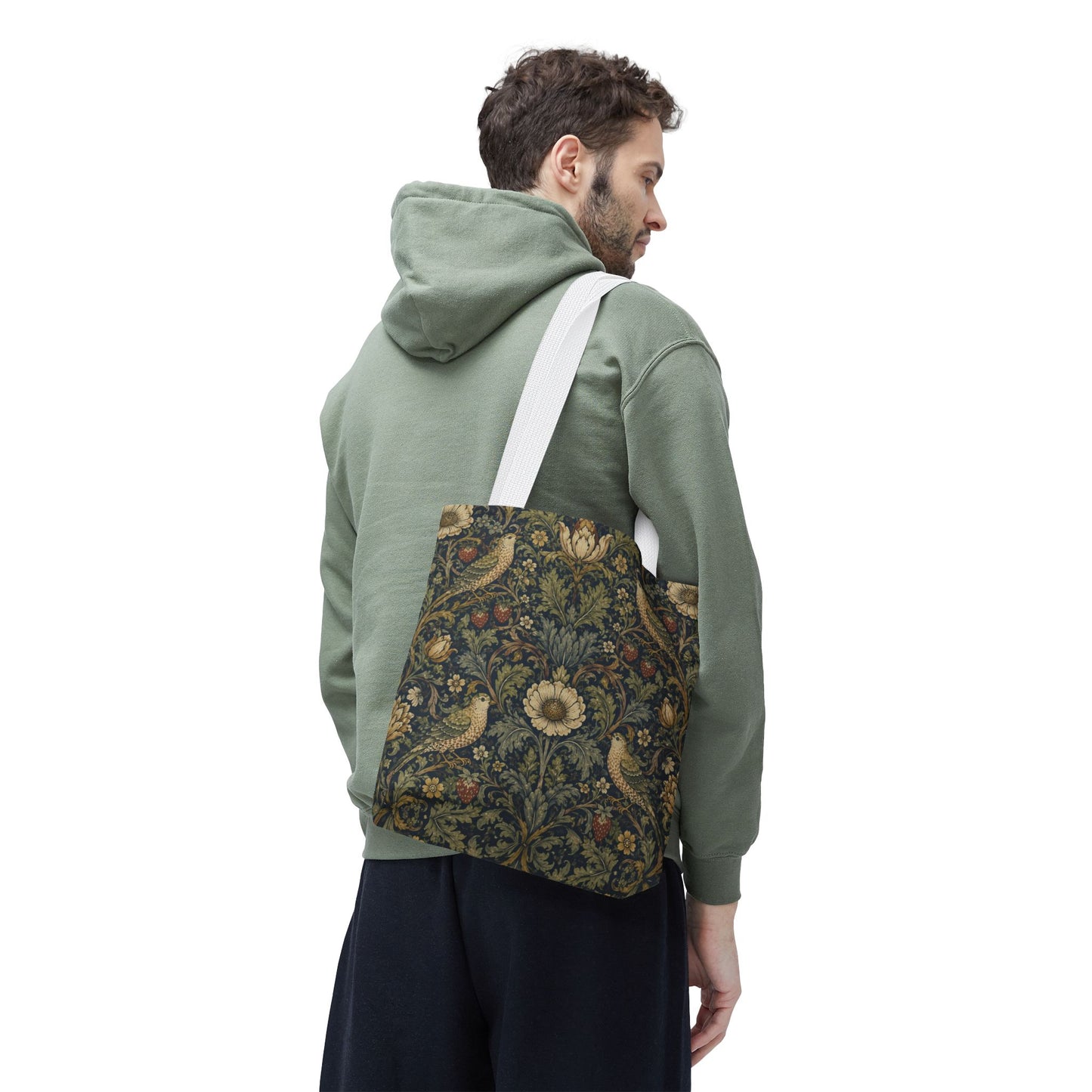 William Morris Vintage Bird Full Art Tote Bag