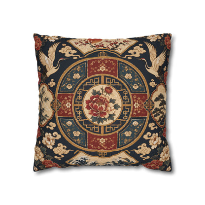 East Asian Oriental Medallion Pillowcase