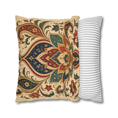 Indian Vintage Paisley Floral Throw Pillow Case Cover