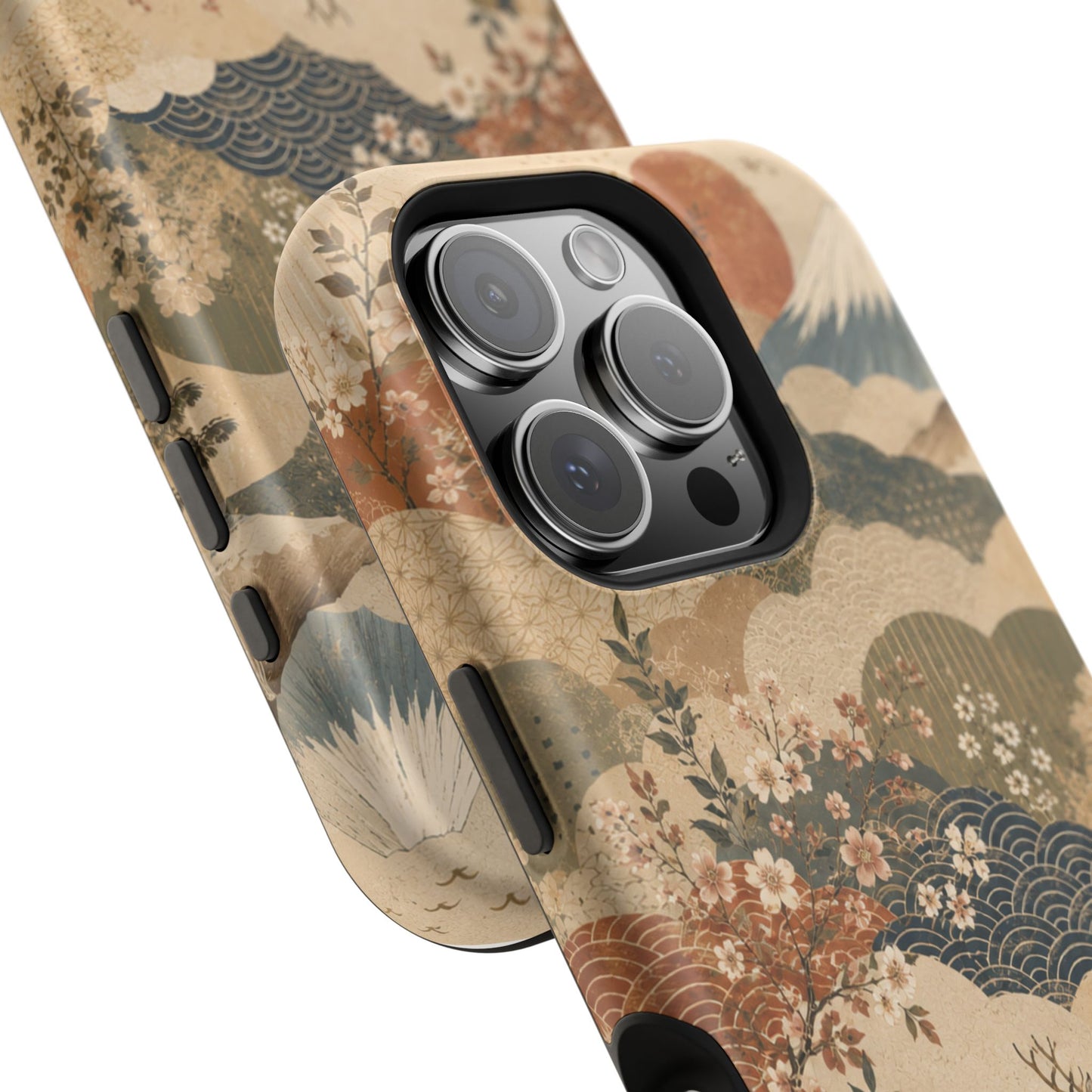 Vintage Japanese Animal Landscape Magnetic Impact-Resistant iPhone Cases