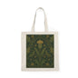 100% Cotton William Morris Forest Green Damask Floral Tote Bag
