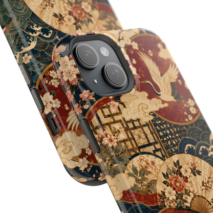East Asian Floral iPhone Case | Magnetic Impact-Resistant Cases