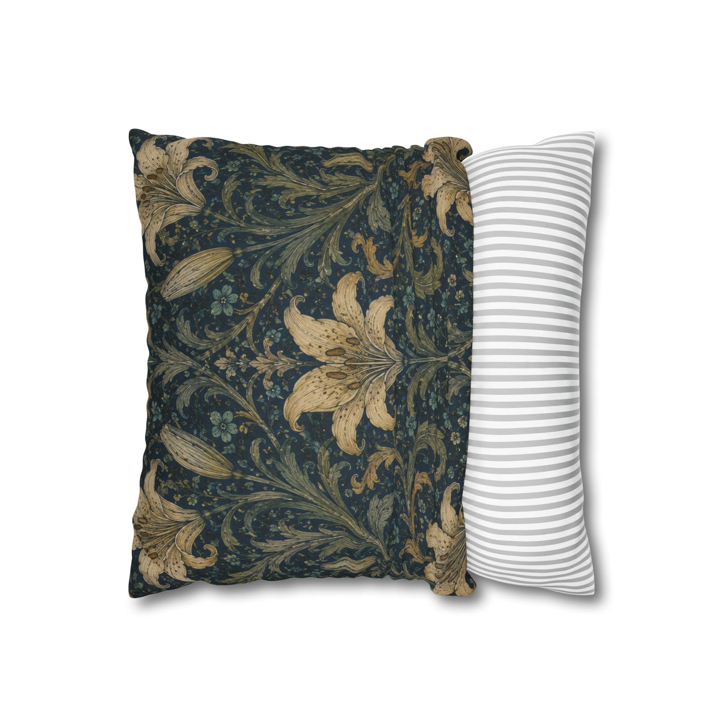 William Morris Damask Floral Lily Pillowcase Cover
