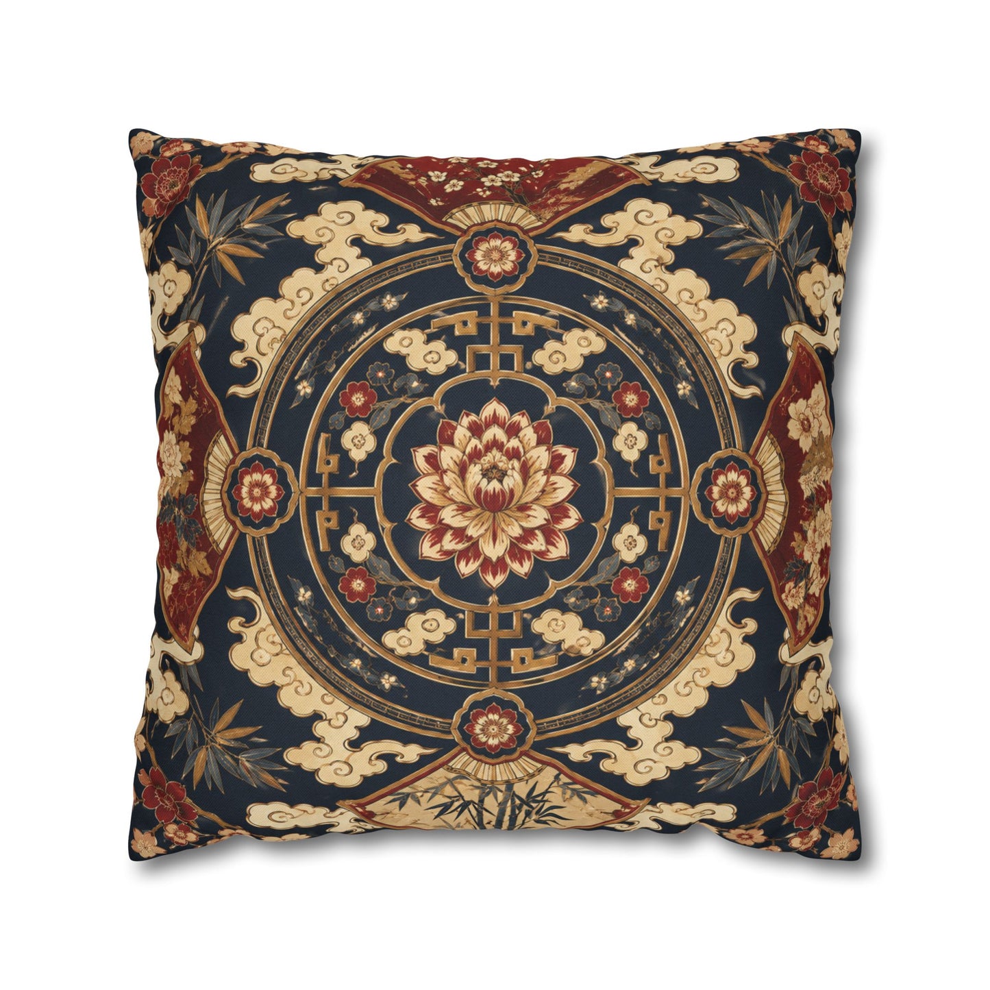 East Asian Mandala Pillow Case