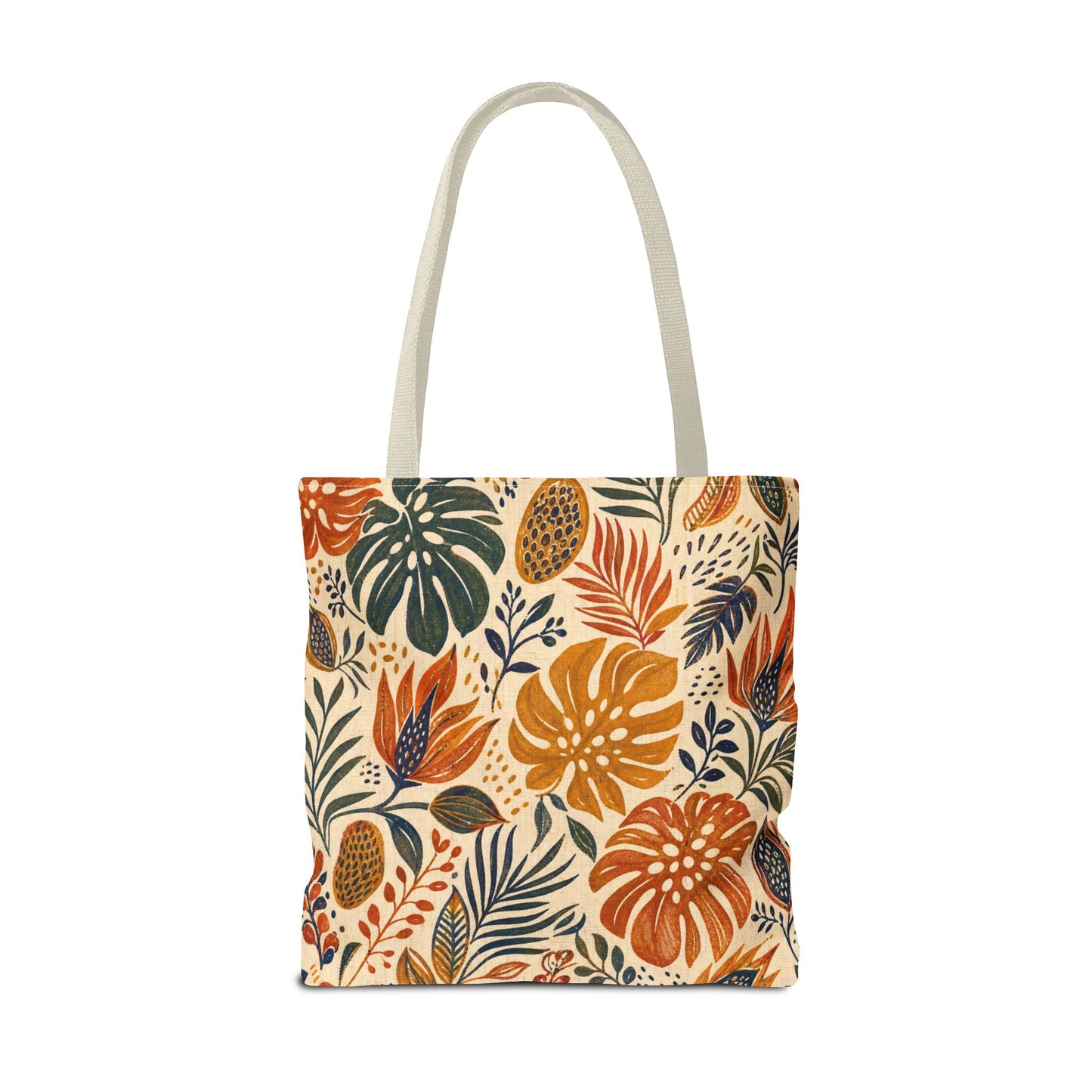 African Tribal Botanical Palm Full Art Tote Bag