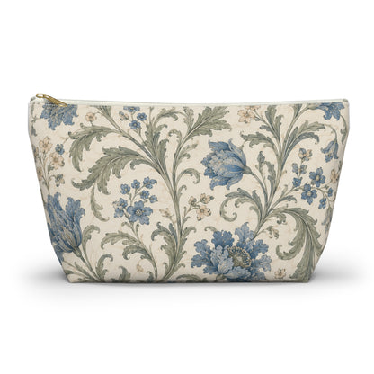William Morris Floral Blue Makeup Accessory Pouch