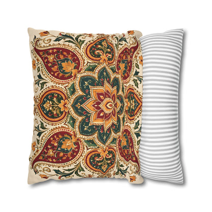 Indian Vintage Floral Mandala Pillowcase Cover