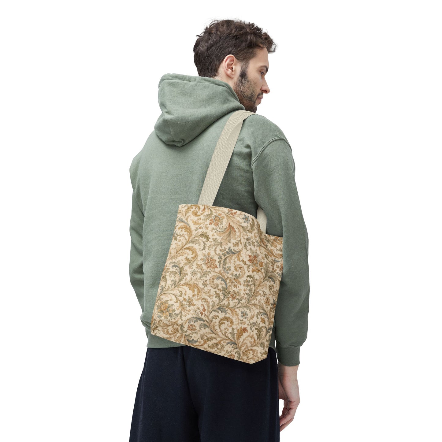 William Morris Floral Scroll Damask Full Art Tote Bag