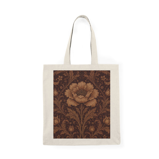 100% Cotton William Morris Floral Damask Rose Tote Bag