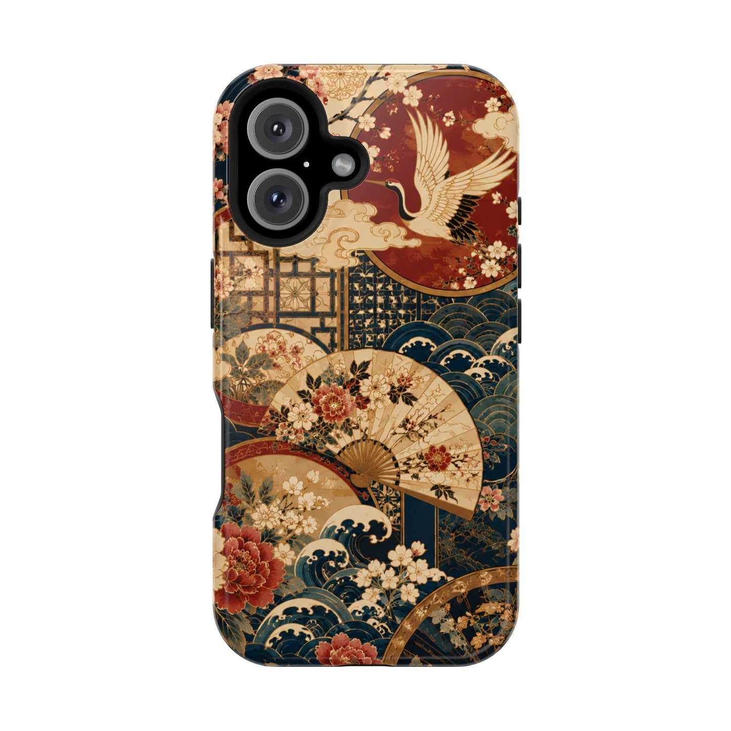East Asian Floral iPhone Case | Magnetic Impact-Resistant Cases