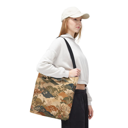 Vintage Japanese Animal Landscape Painting Full Art Tote Bag