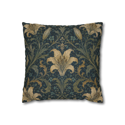 William Morris Damask Floral Lily Pillowcase Cover