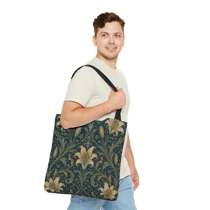William Morris Damask Floral Full Art Tote Bag