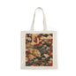 100% Natural Cotton East Asian Floral Crane Tote Bag